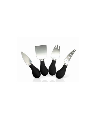 Set de 4 cutite mari pentru branza, inox - NERTHUS